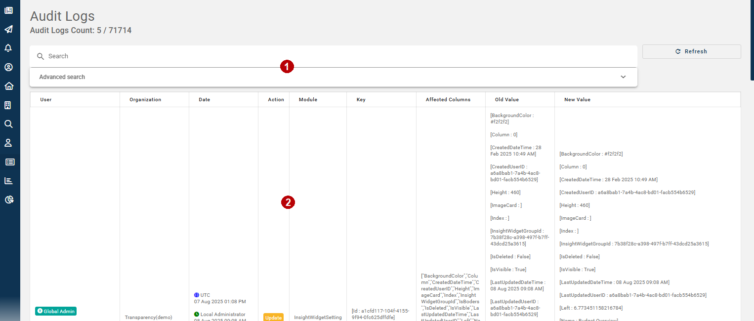 screen overview