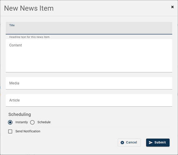 new news items