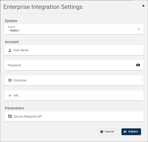 integration settings