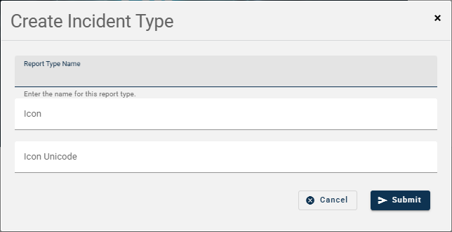 create incident type