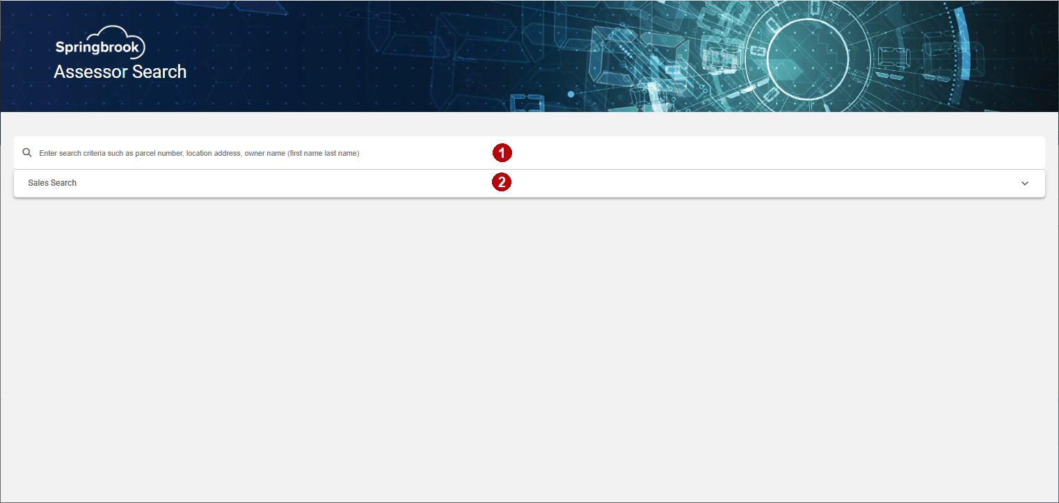 assessor search page